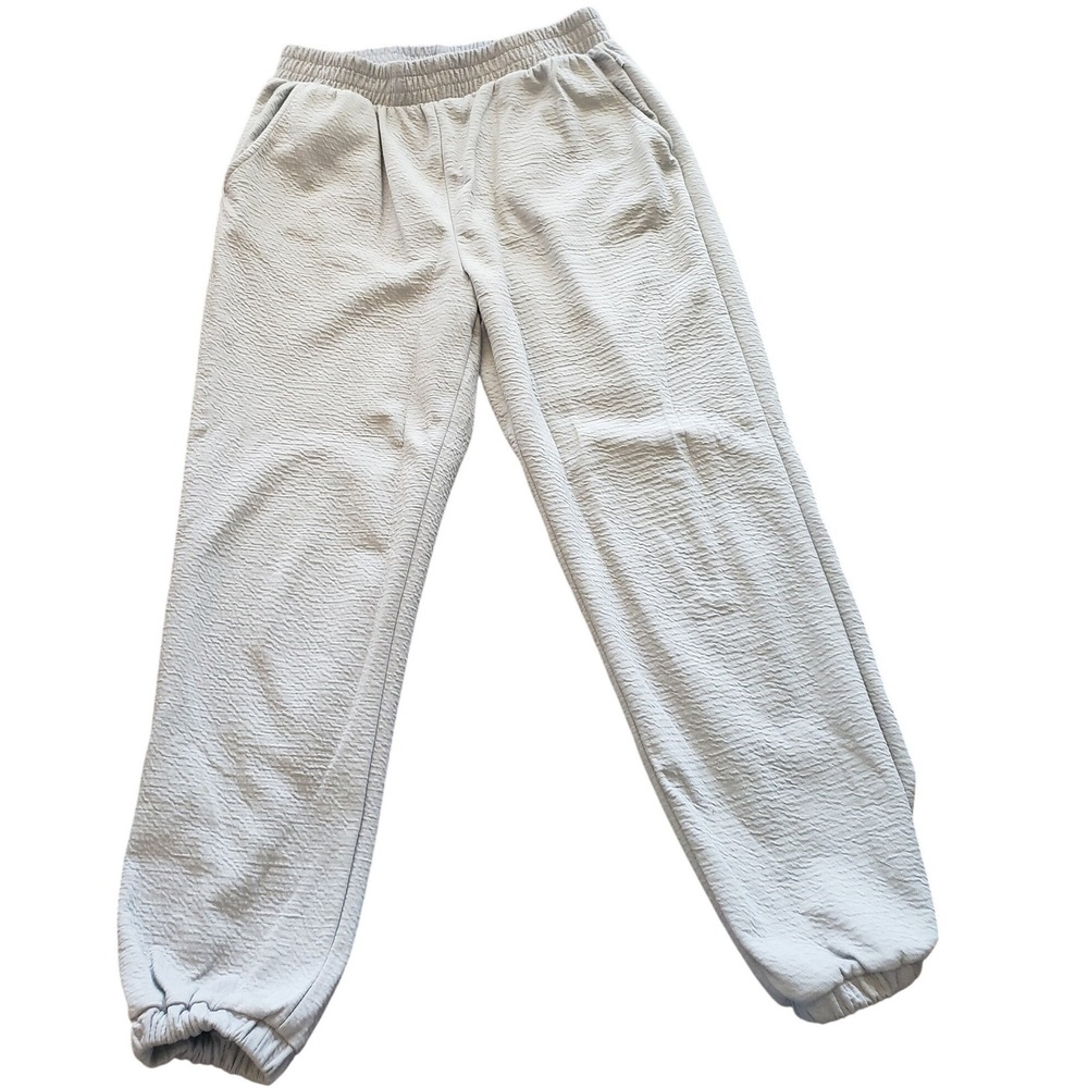 Balance Collection Gray Textured Quarter Zip‎ Pullover & Joggers Lounge Set L - Picture 5 of 8